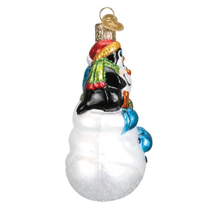 Snowman With Penguin Pal Figurine