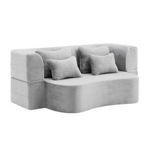 Modern Floor Sofa With 4 Pillows