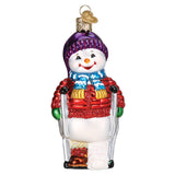 Snowman With Crutches Ornament by Old World Christmas