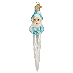 Frosty Elf Icicle Christmas Ornament