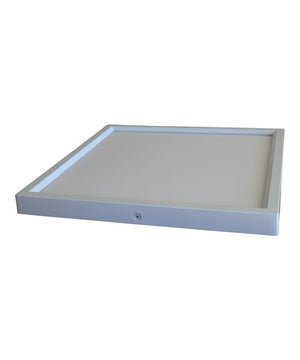 11"W 1-Light Square LED Flush Mount Light Fixture White Acrylic Finish