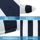 2 Pack Outdoor Throw Pillows, Waterproof & Fade-Resistant (18x18 Inch)