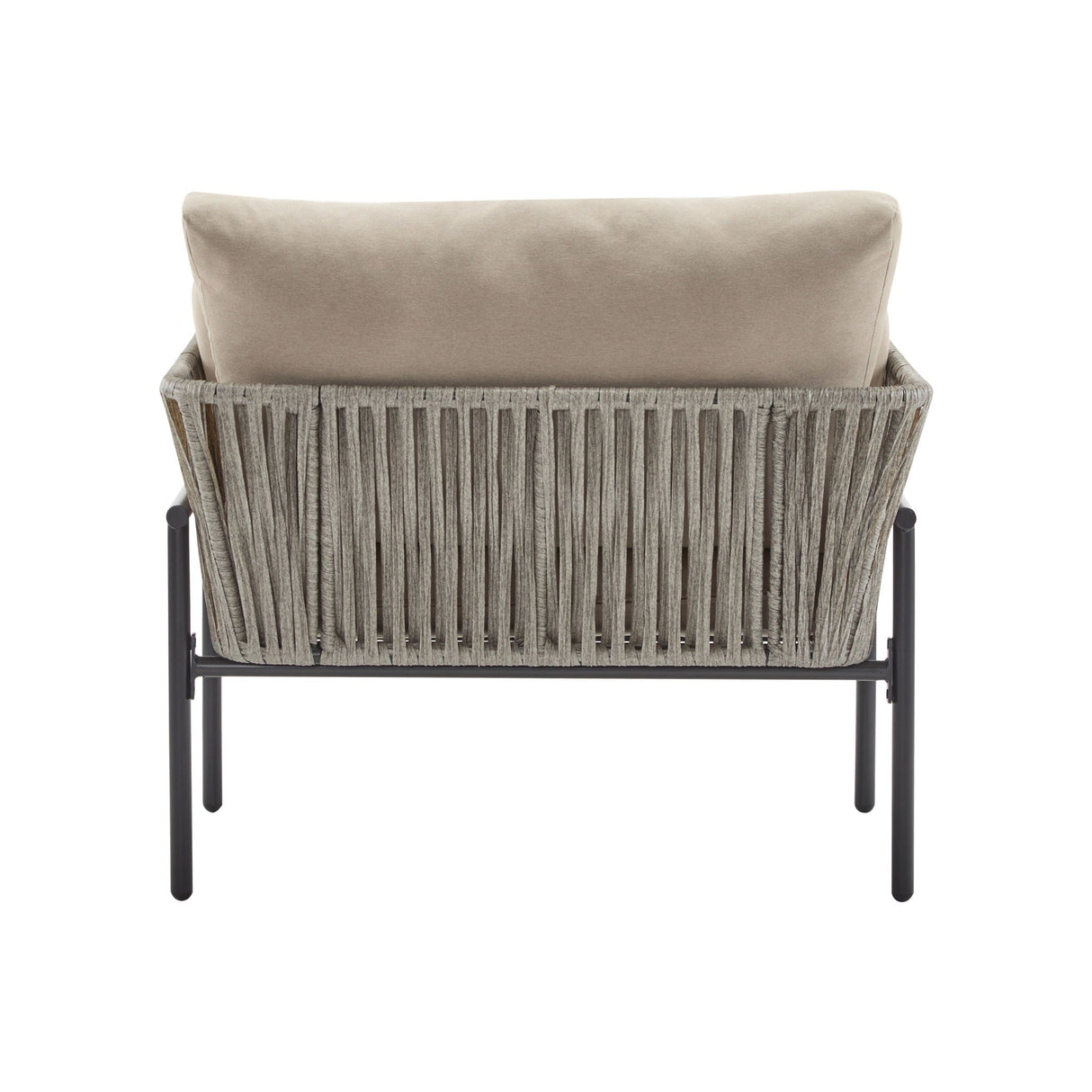 Rope Lounge Chair With Cushions For Modern Spaces