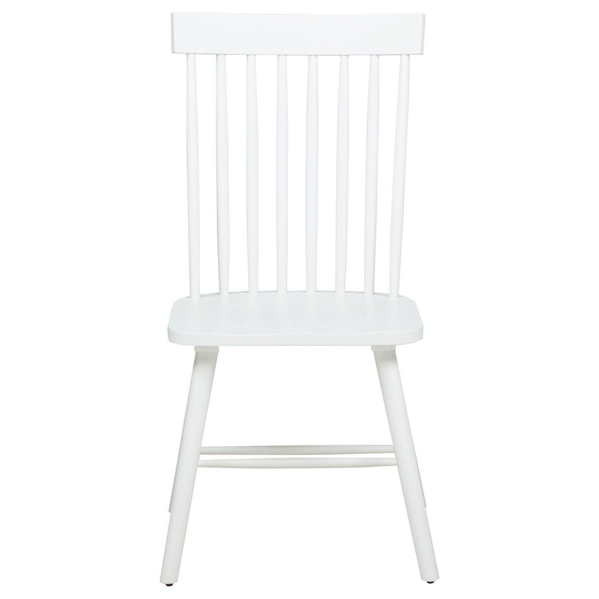 Andrews Windsor Spindle Back Dining Side Chair White (Set of 2)