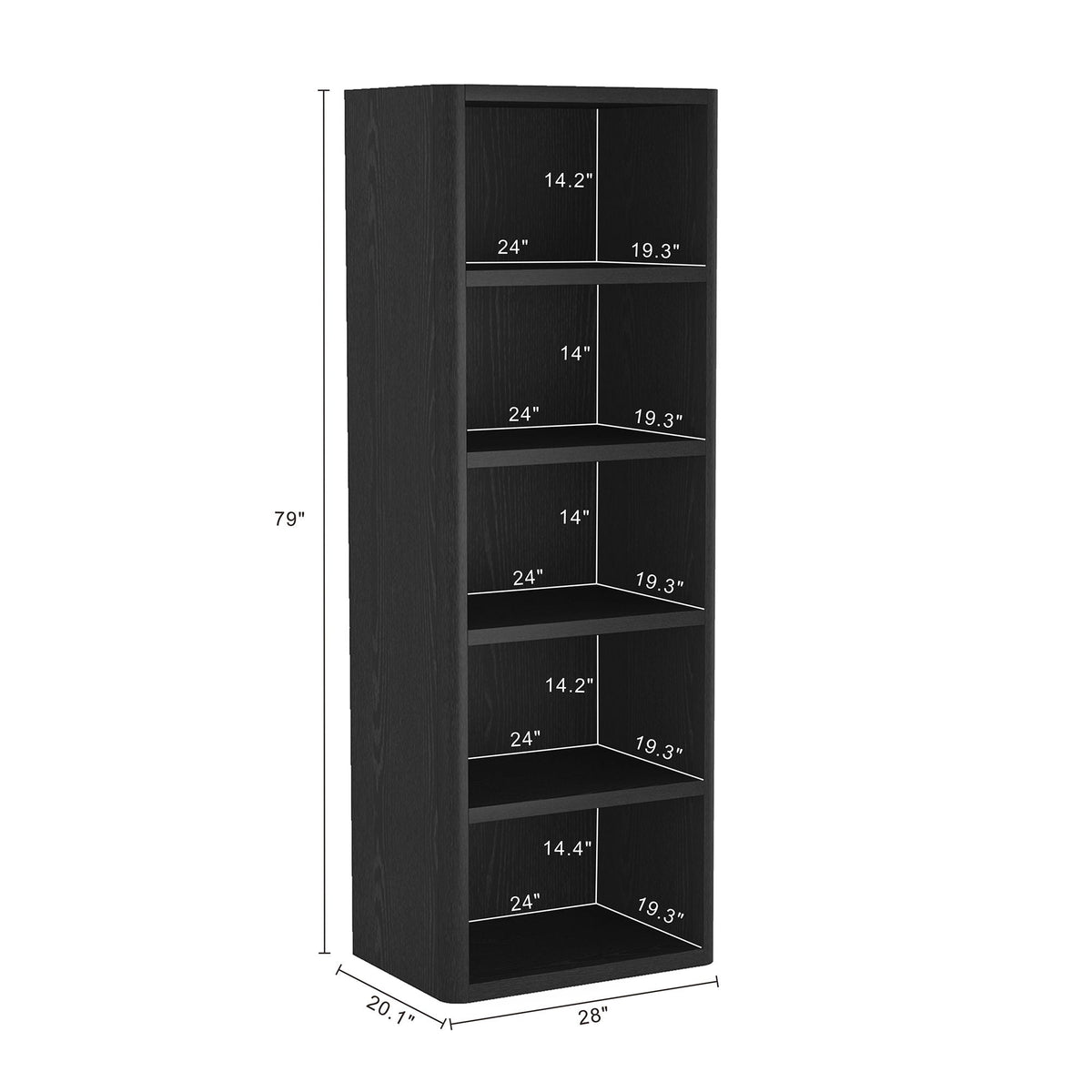 Rivington - Open Bookcase