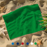 Small Beach, Game & Sports Towel: 100% Cotton Terry Velour Pack of 2