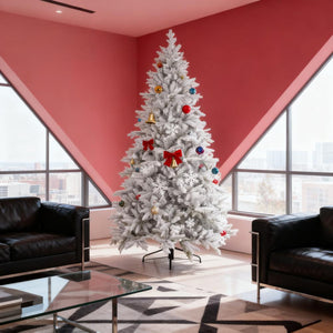Artificial Flocked Christmas Tree with Snow Tips
