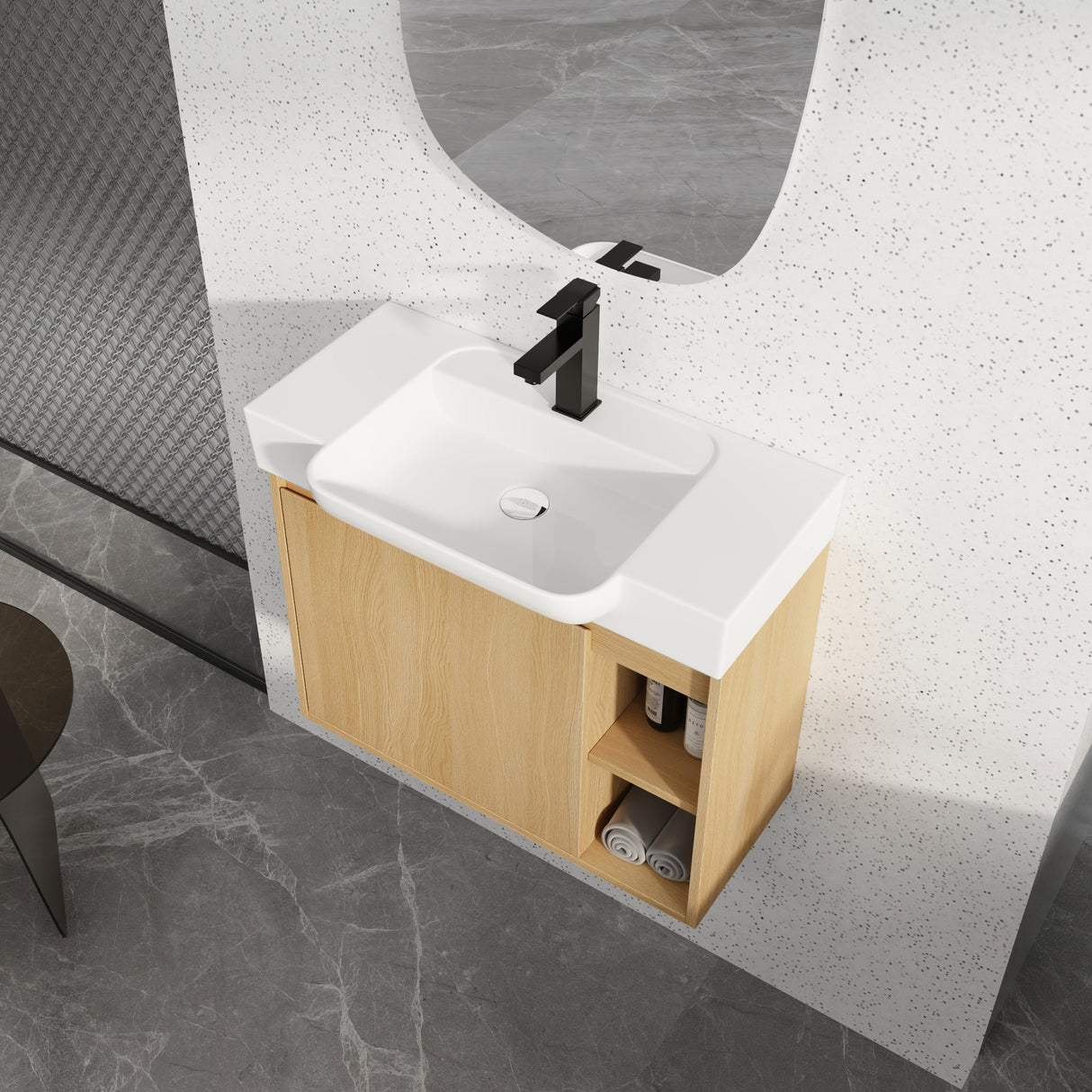 28'' Wall-Mounted Bathroom Vanity