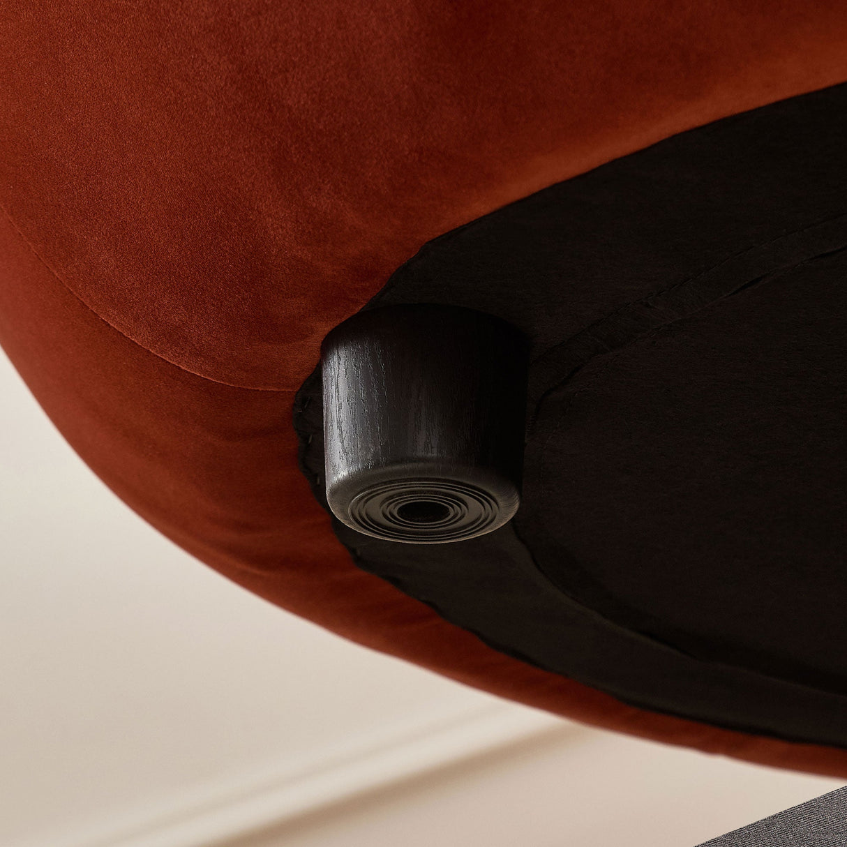 Modern Curved Sofa with Elegant Crescent Silhouette Design
