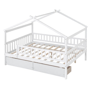 House Bed With 2 Drawers