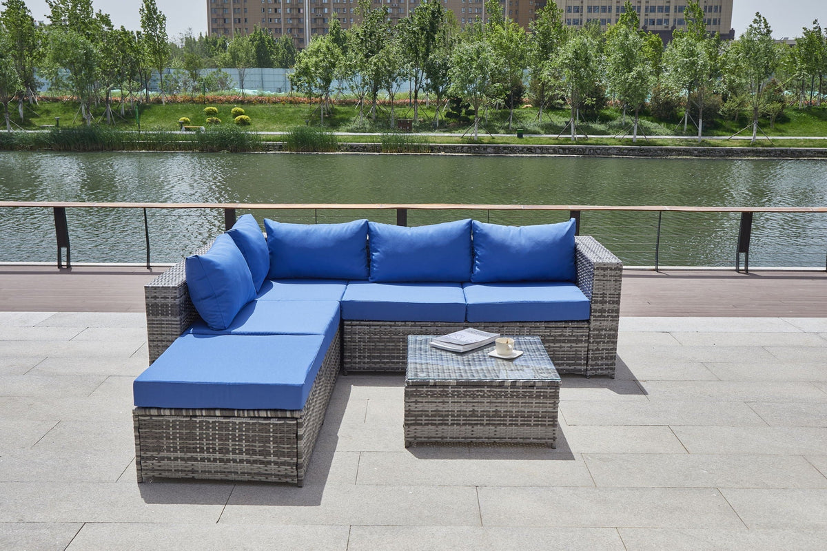 Patio Sofa With Cushions
