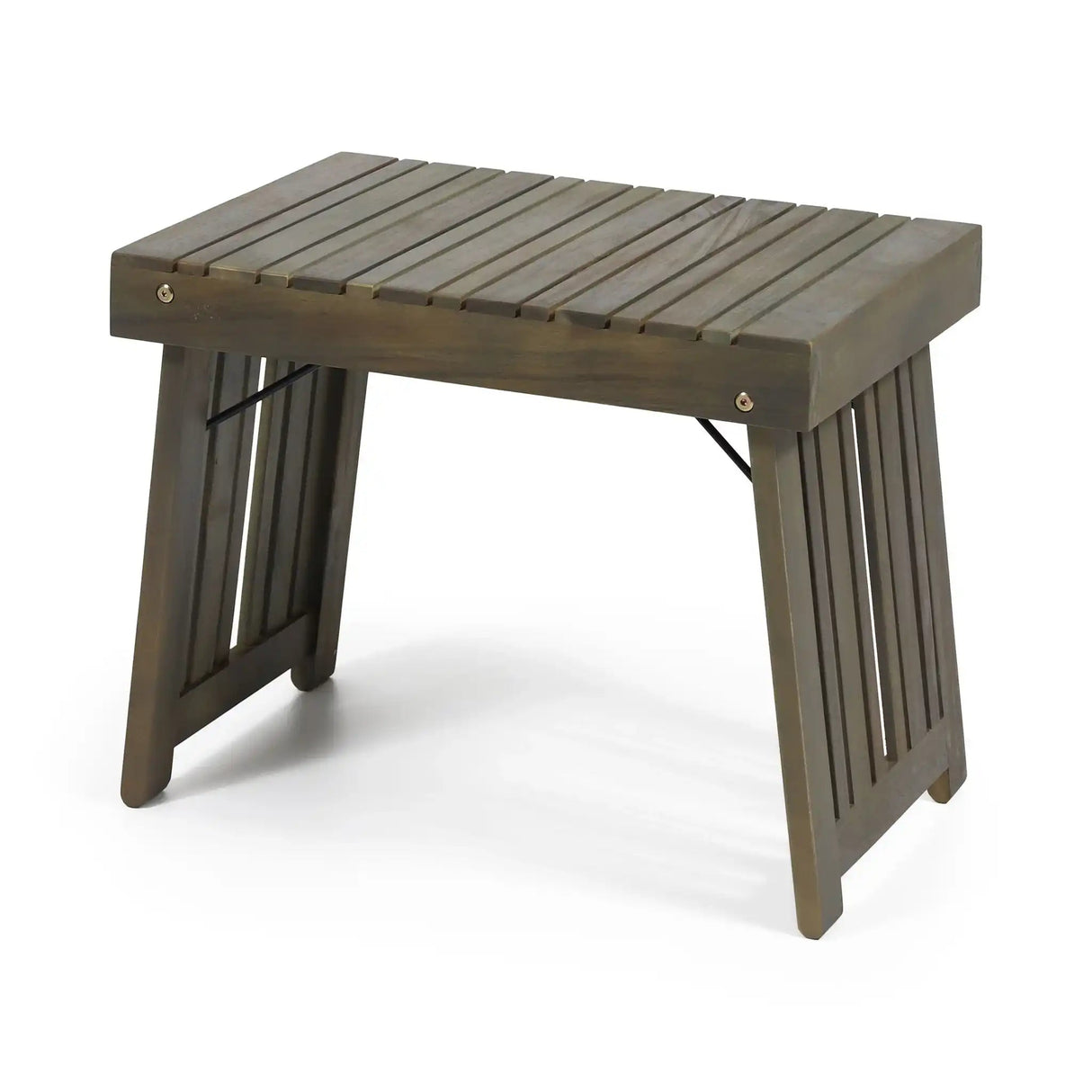 Temptation Outdoor Foldable Side Table With Slat Design