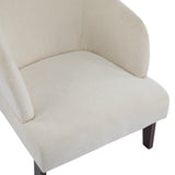 Windsor Mid-Century Accent Chair - Soft Fabric Upholstery