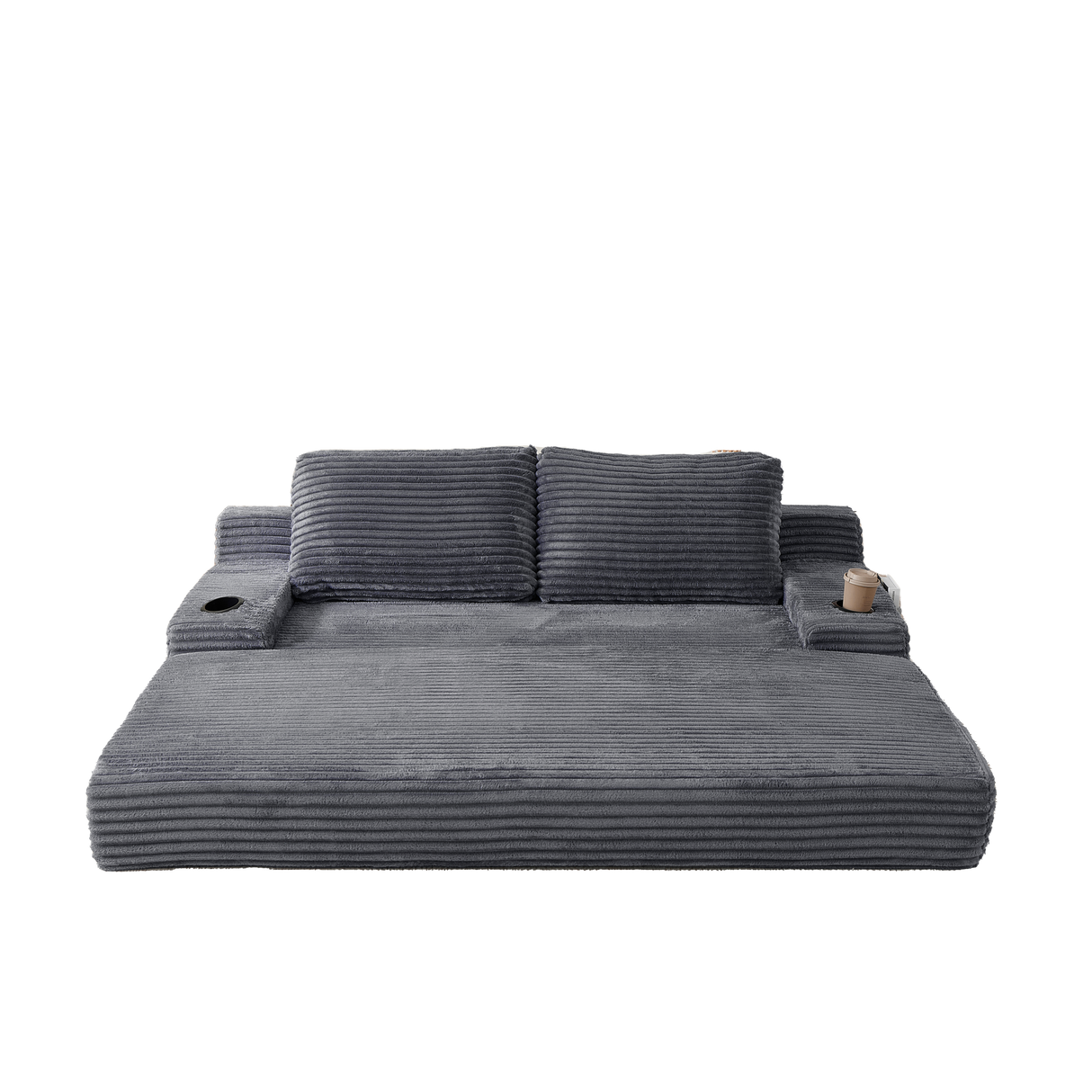 70.8-Inch Corduroy Two-In-One Sofa Bed
