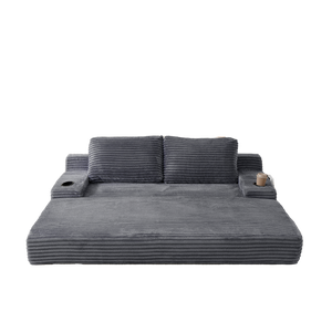 70.8-Inch Corduroy Two-In-One Sofa Bed