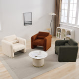 Marlowe Modern Sherpa Upholstered Comfy Reading Accent Chair