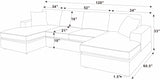 The Sara Modular Corduroy U-Shaped Sectional Sofa