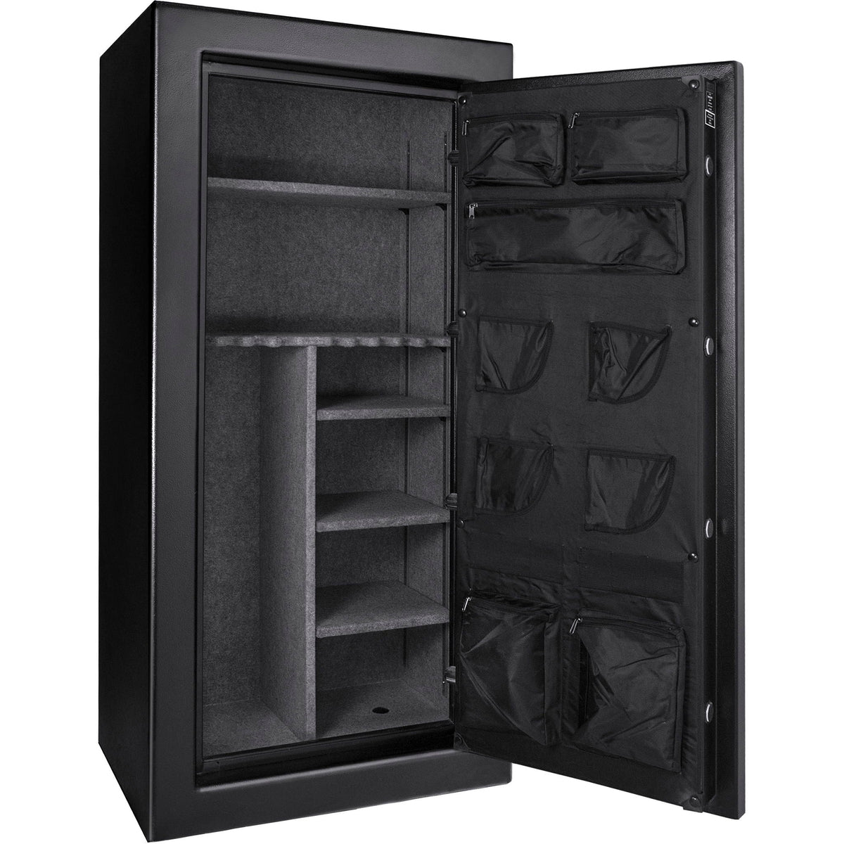 Tall Fireproof Protection Safe Vault with Solid Steel Construction - Black