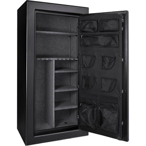 Tall Fireproof Protection Safe Vault with Solid Steel Construction - Black