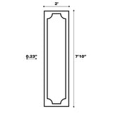 Isla Coastal Cottage Palm Frond Border Indoor/Outdoor Runner Rug