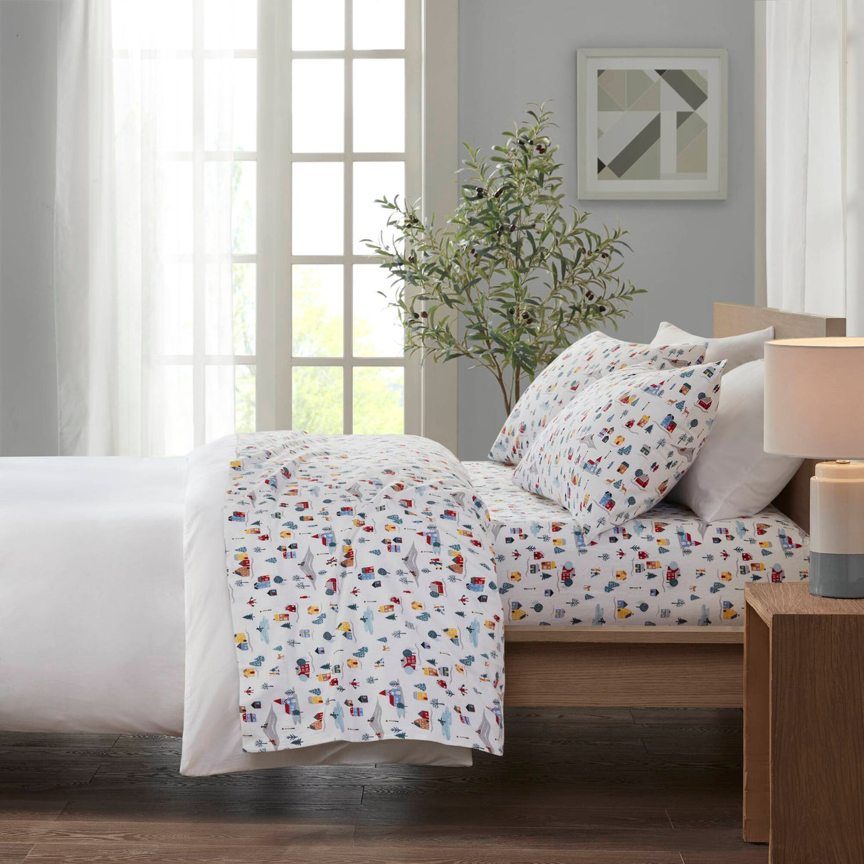 4 Piece King Printed Sheet Set