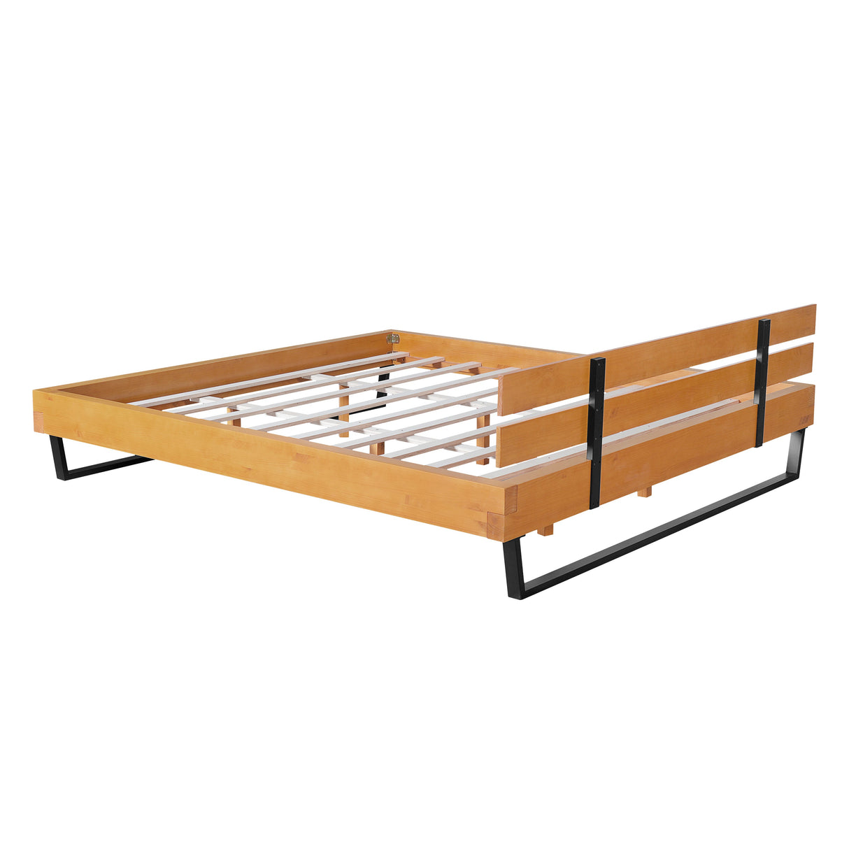 Pine Wood Bed Frame - King Size
