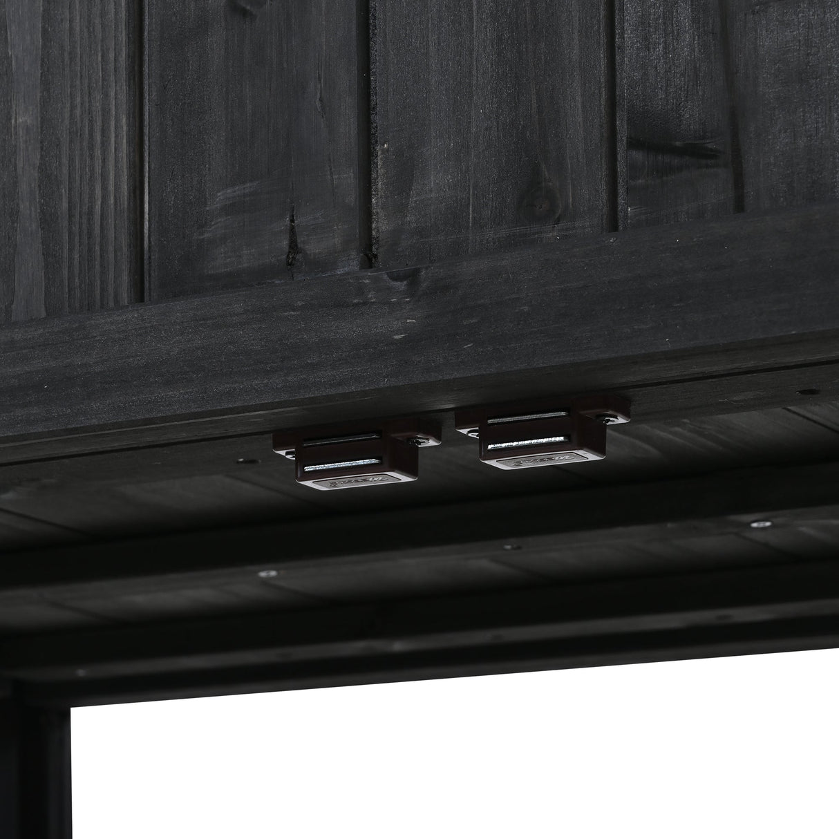 TOPMAX Patio Mini Wood Cold Frame Greenhouse with Wheels