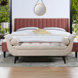 Alma-Tufted-Flared-Arm-Entryway-Bench,-Sky-Neutral-Beige-Polyester-Benches