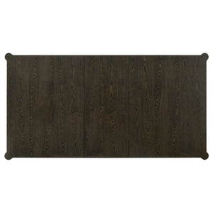 Blakely - Leaf Dining Table With Tapered Legs Accents - Ash Brown