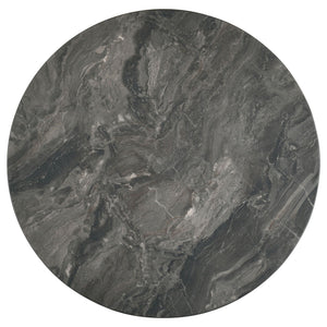 Bradley Round SmartTop Cocktail Coffee Table Smokey Grey and Brown
