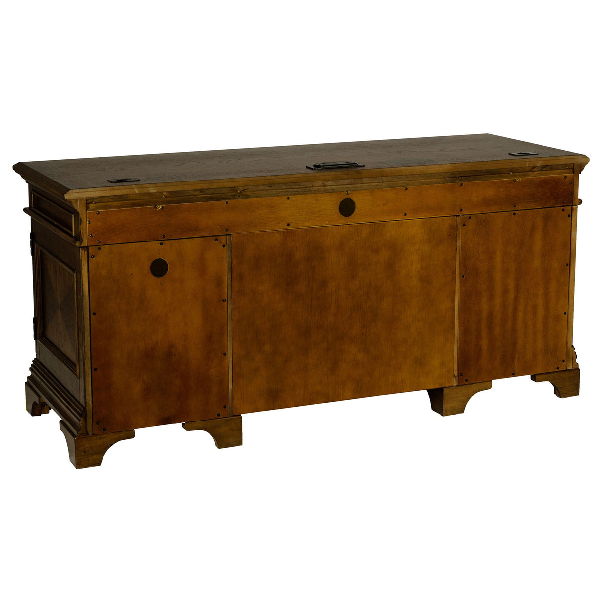Stigham - 5 Drawer Credenza Office Desk - Oak