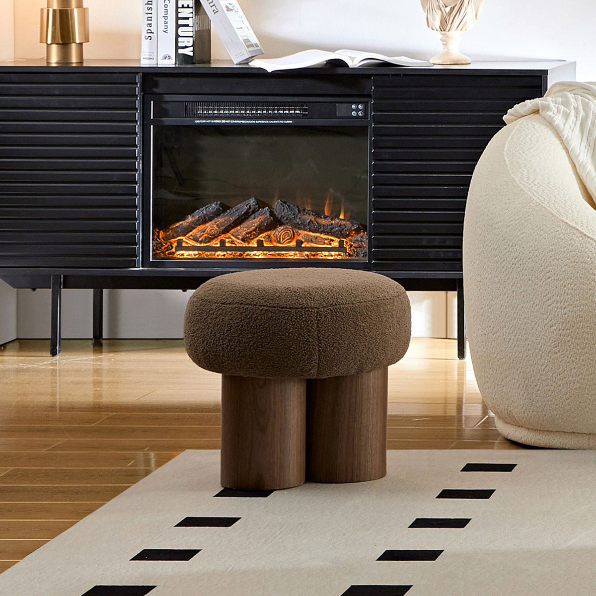 Versatile Mushroom Stool With Cushion