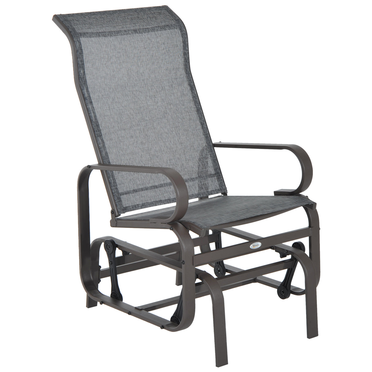 Outsunny-outdoor-glider-chair,-gliders-for-outside-patio-with-smooth-rocking-mechanism-and-lightweight-construction-for-backyard,-gray-Outdoor-Chairs
