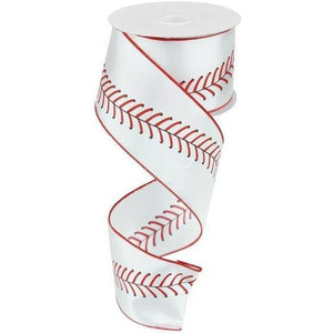2.5" Baseball Stitching Ribbon (10 Yards)