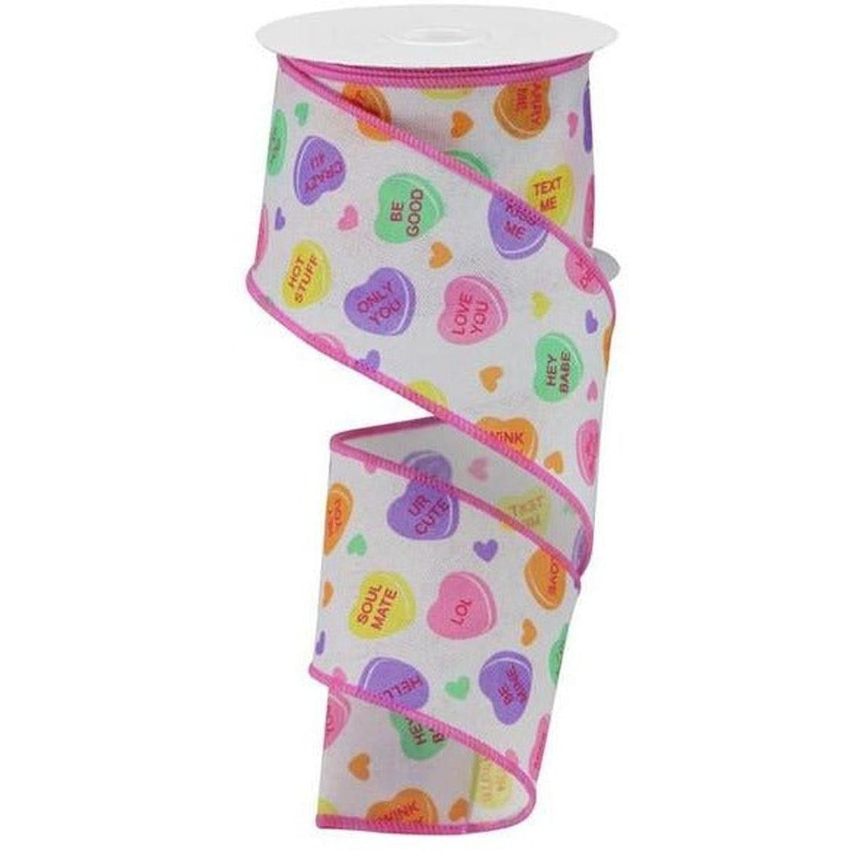 2.5" Conversation Hearts Ribbon: Royal Canvas (10 Yards)
