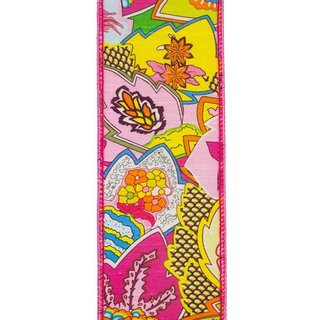 2.5" Fantasia Pink Print Ribbon: Pink (10 Yards)