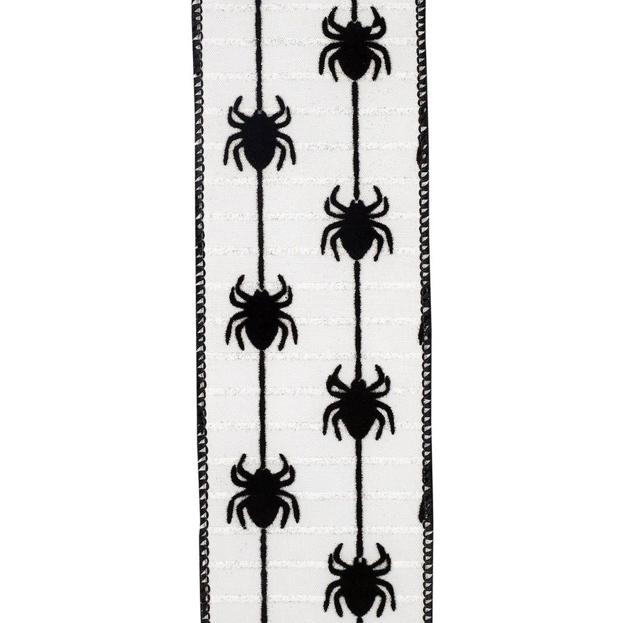 2.5" Spider Crawlers Ribbon: White (10 Yards)