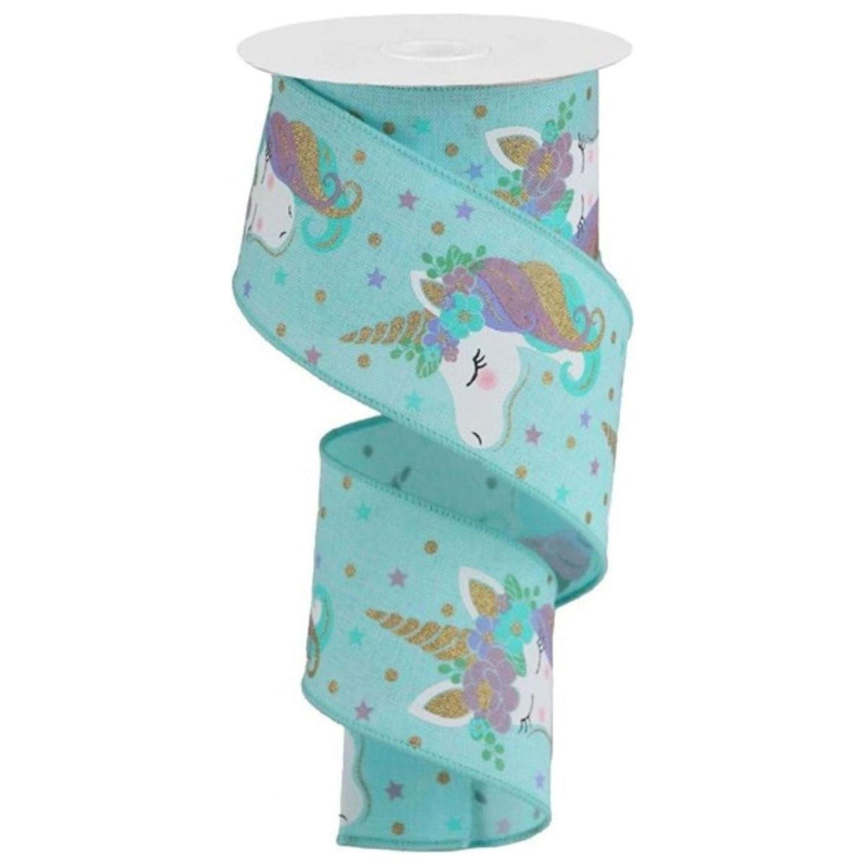 2.5" Unicorn Royal Ribbon: Ice Blue (10 Yards)