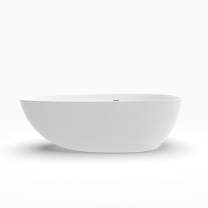 71 Inch Artificial Stone Freestanding Bathroom Bathtub