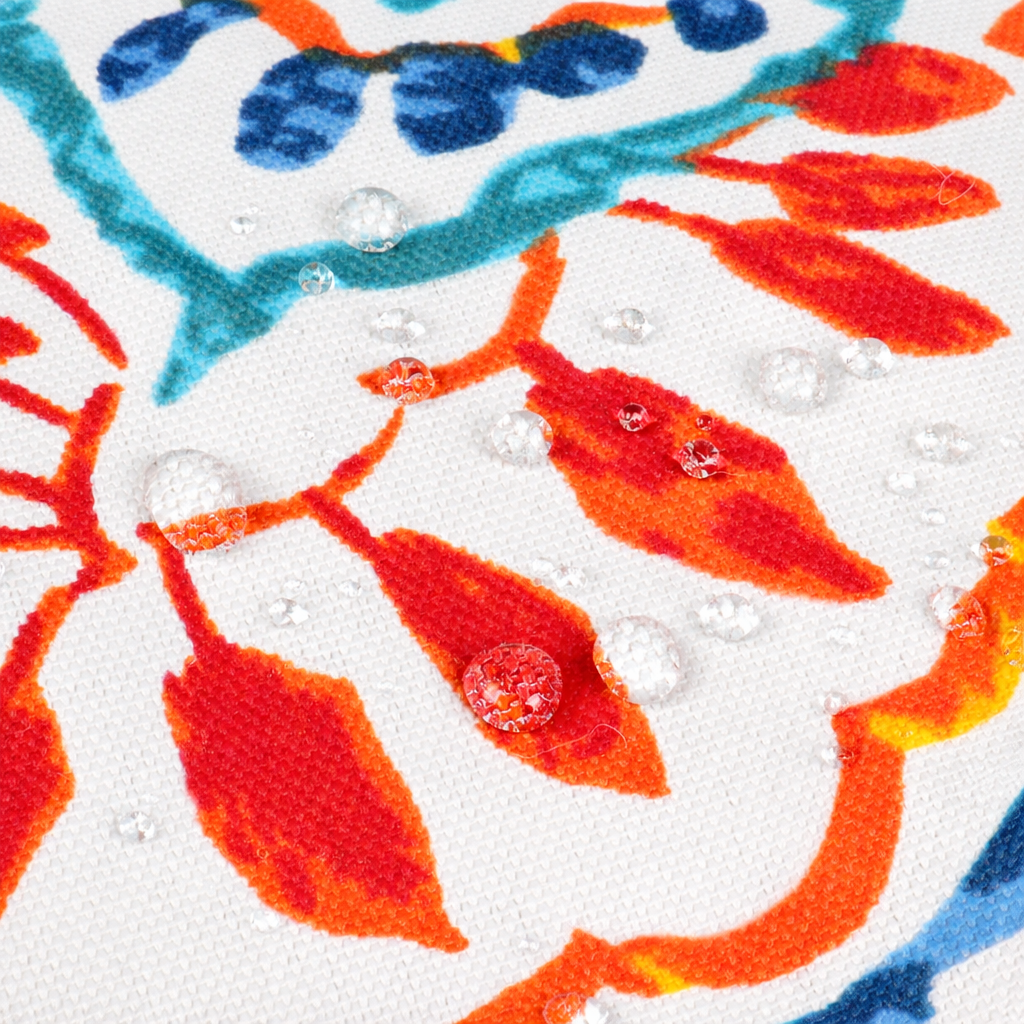 2 Pack Outdoor Throw Pillows, Waterproof & Fade-Resistant Patio Cushions (18x18 Inch)