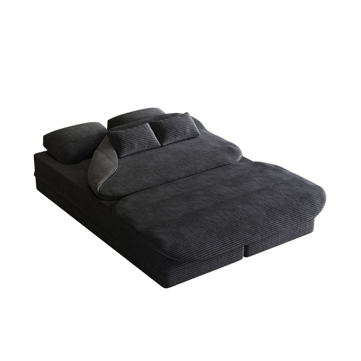 2 In 1 Foldable Sofa Bed With Multi Functional Blanket