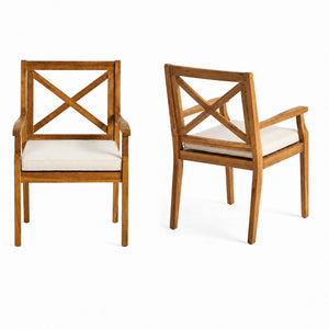 9-Piece Acacia Wood Outdoor Patio Dining Set