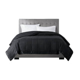 Lightweight Down Alternative Blanket with Satin Trim