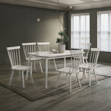 Modern Farmhouse Spindle Back Dining Chairs, Set of 2