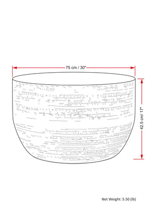 Johnsen Metal Coffee Table in Antique Gold