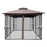 Gazebo tent with double roof & mosquito net