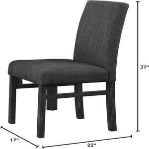 5 Piece Transitional Dining Set With Table And Upholstered Chairs