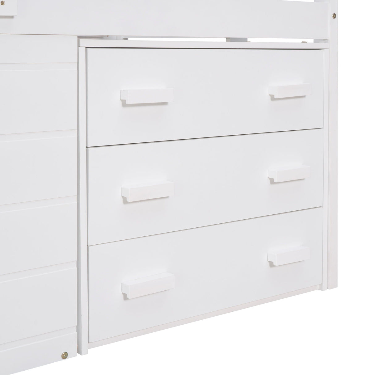 Loft Bed With Cabinet And Shelf