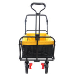Folding Wagon Collapsible Outdoor Utility Wagon Heavy Duty Folding Garden Portable Hand Cart