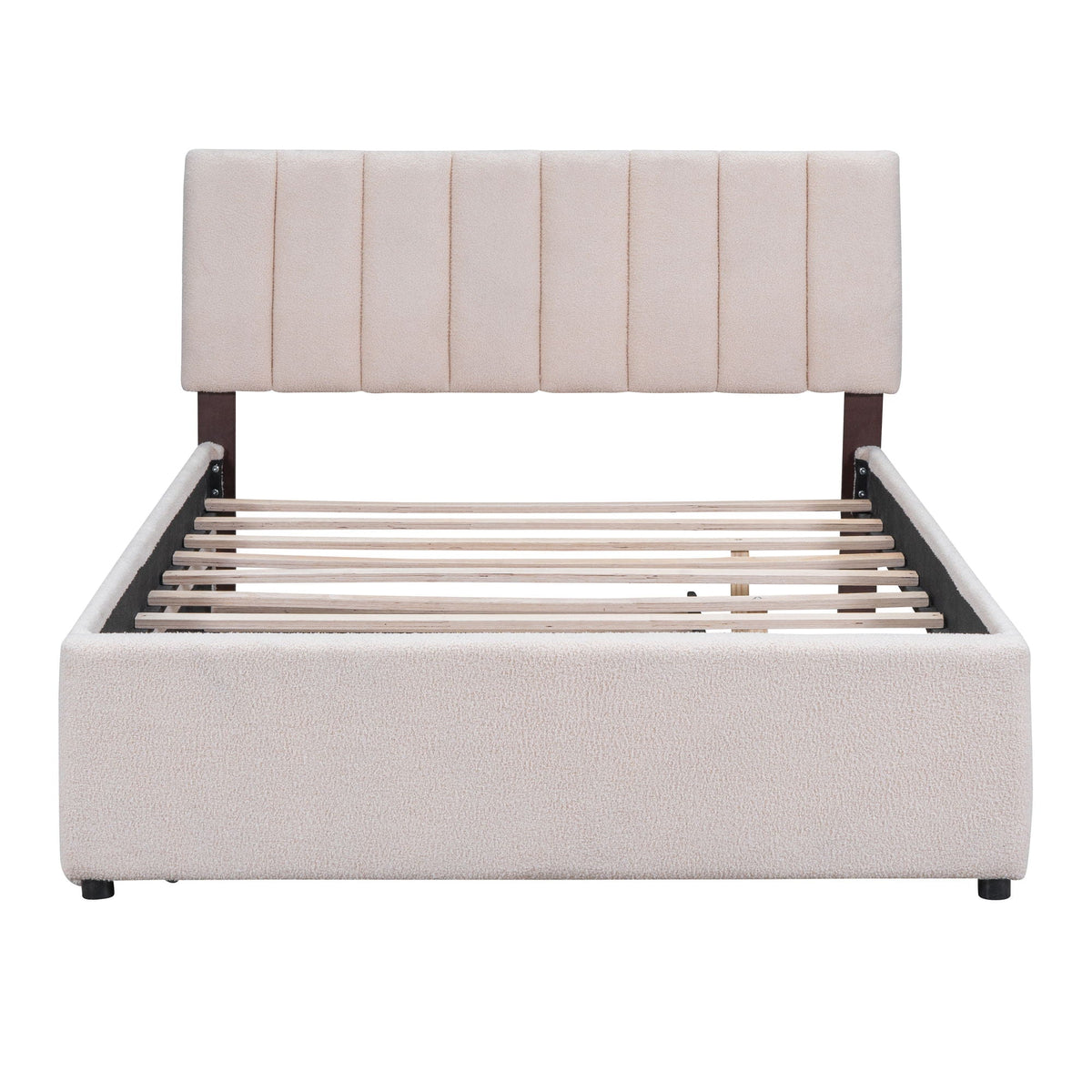 Upholstered Platform Bed With Trundle